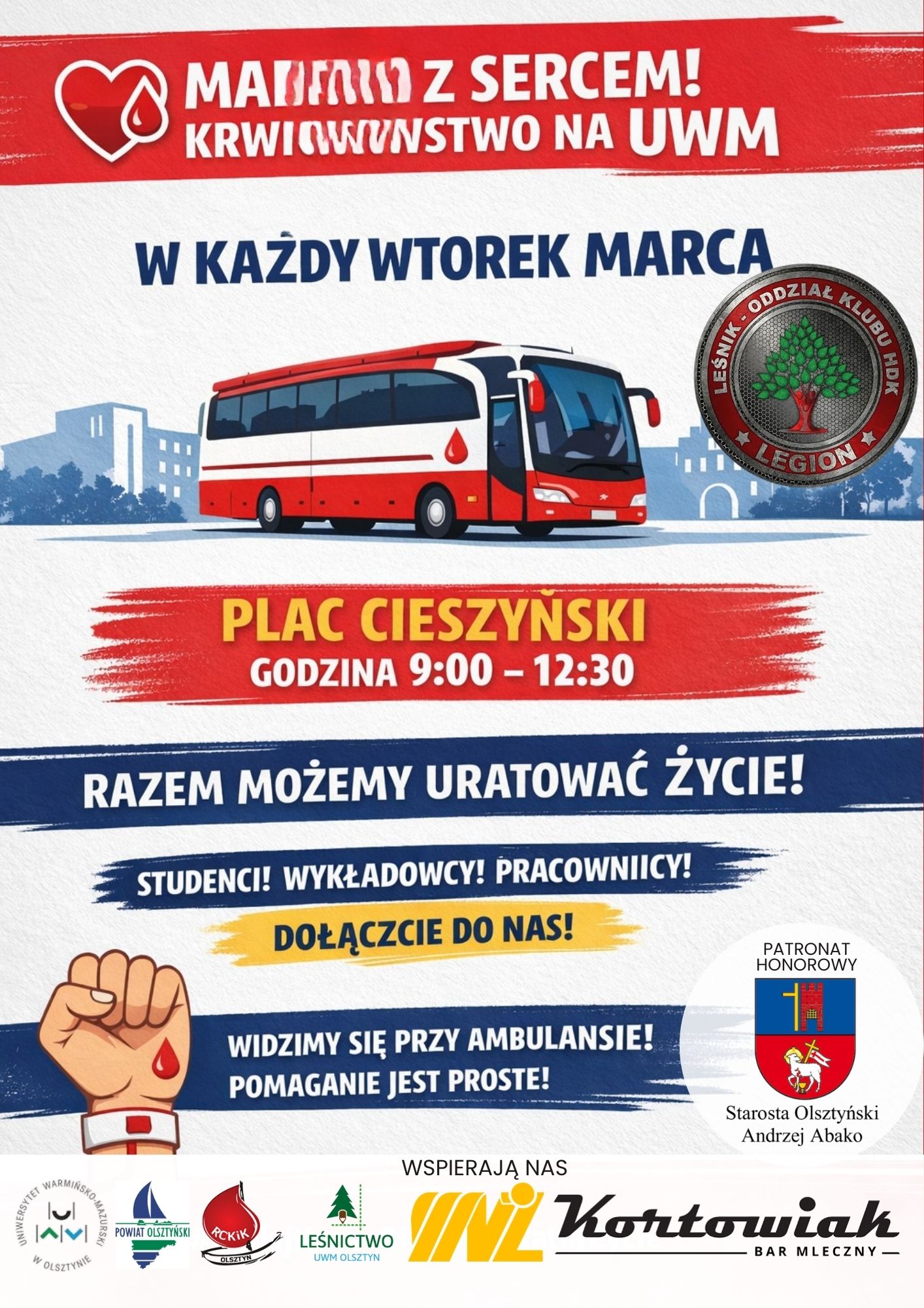 Plakat akcji krwiodawstwa